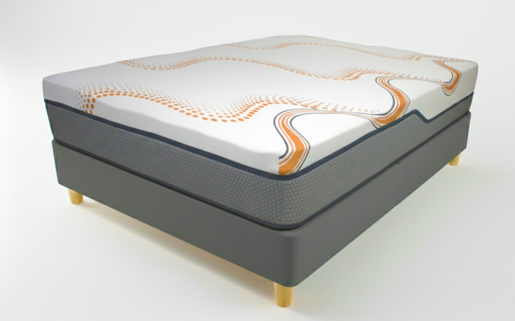 Close-up of mattress fabric